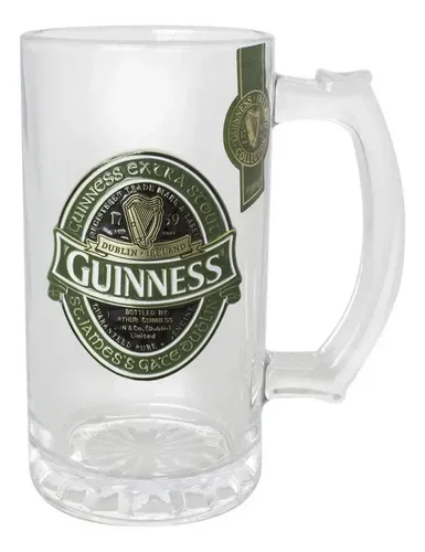 Jarra Coleccionable Con Relieve De Guinness - A Pedido