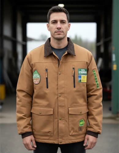 Campera John Deere Mens Insulated Storm Xxl_exkarg Marrón Xxl