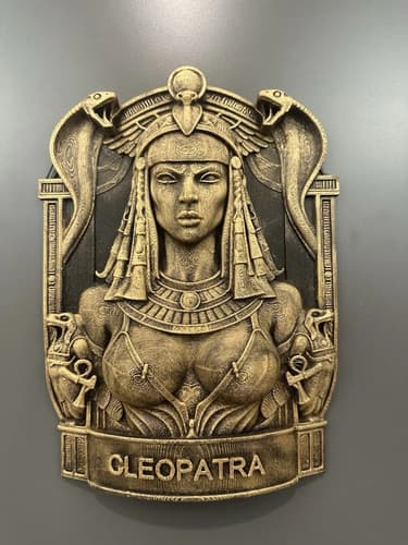 Estatua De Pared Cleopatra Egyptian - A Pedido Dorado