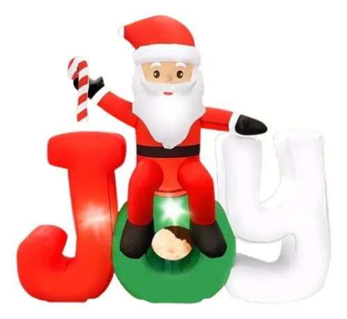 Papa Noel Inflable Joy - A Pedido_exkarg Rojo