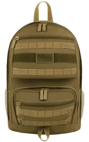 Mochila East West Usa Tactical Molle - A Pedido_exkarg Marrón