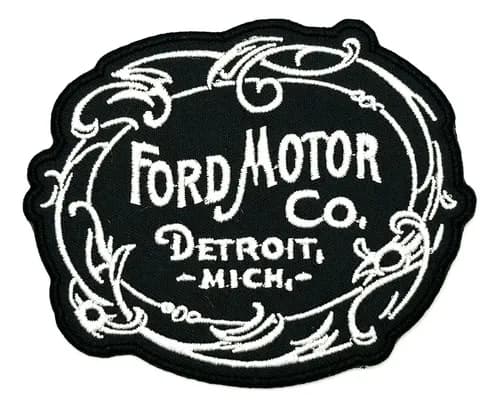 Parche Bordado Ford Motor Company - A Pedido_exkarg Negro