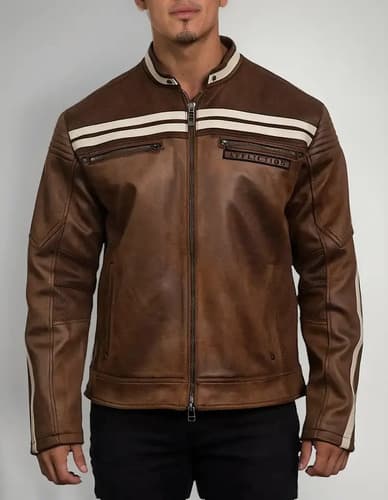 Campera Affliction Men's Faux Trident - A Pedido_exkarg Marrón 38