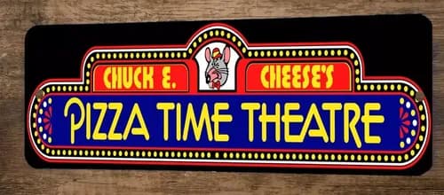 Cartel Chuck E Cheese Pizza - A Pedido_exkarg X