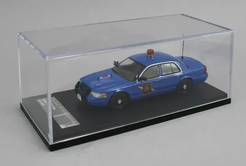 Auto 1:64 Michigan State Police Ford Crown - A Pedido_exkarg Azul