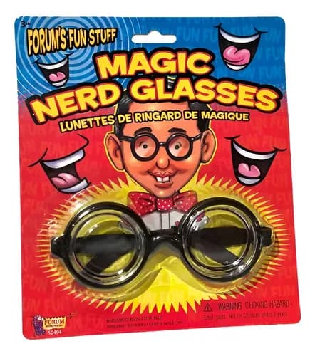 Anteojos De Nerd De Broma - A Pedido_exkarg Negro