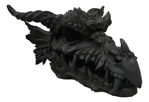 Estatua Dragon Fosil - A Pedido_exkarg Negro