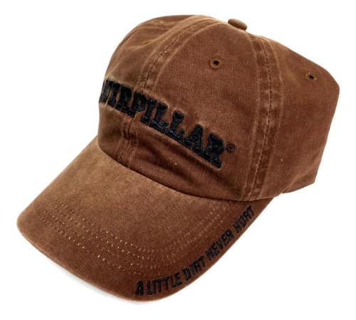 Gorra Caterpillar A Little Dirt Never - A Pedido_exkarg Marrón Adulto Ajustable
