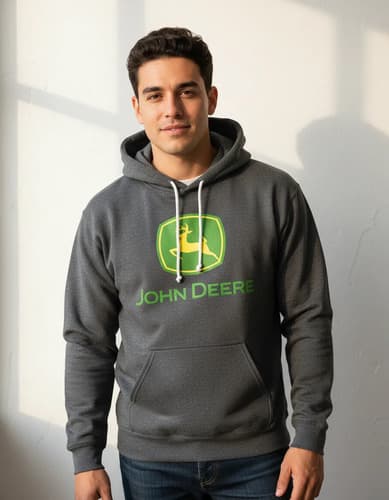 Buzo John Deere Gildan Dark Heather - A Pedido S Gris