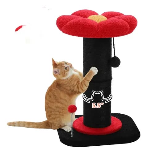 Rascador Para Gatos Flower - A Pedido_exkarg Negro