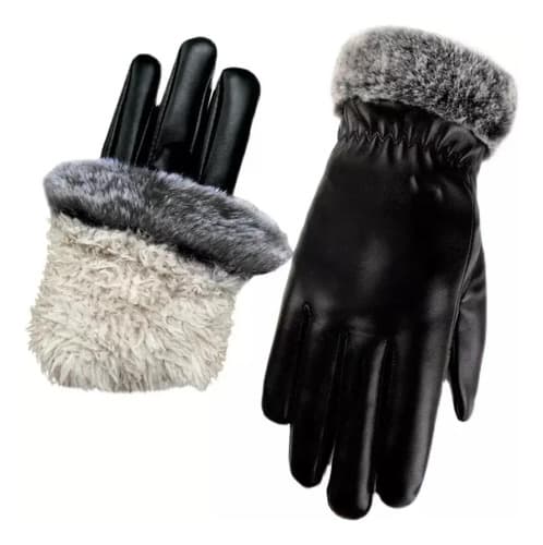 Guantes Women Pu Gloves Faux - A Pedido_exkarg Negro