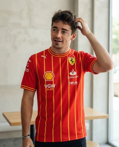 Remera Ferrari F1 Charles Leclerc #16 - A Pedido_exkarg Rojo 38
