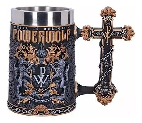 Jarra Tankard Powerwolf - A Pedido_exkarg Negro