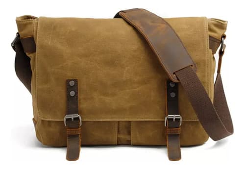 Morral Huachen Men's Waxed - A Pedido_exkarg Marrón