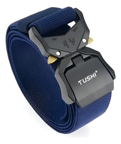 Cinturon Tactico Belt Alloy Buckle - A Pedido_exkarg Negro 125 Cm
