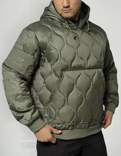 Hoodie Men's Quilted Woobie - A Pedido_exkarg S Verde