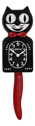 Reloj De Pared Kit Kat Crimson - A Pedido_exkarg Negro