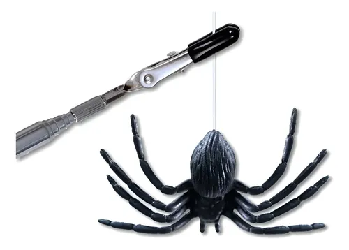 Juego De Broma Araña Falsa - A Pedido_exkarg Negro