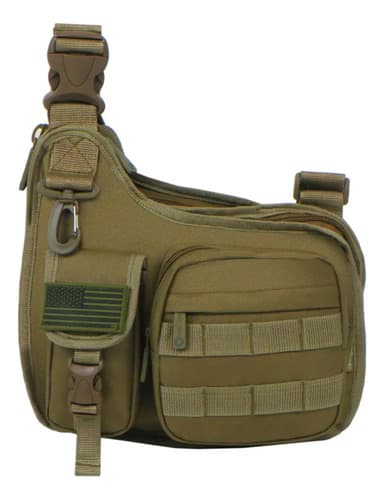 Cartera Morral East West Usa Tactical - A Pedido_exkarg Marrón