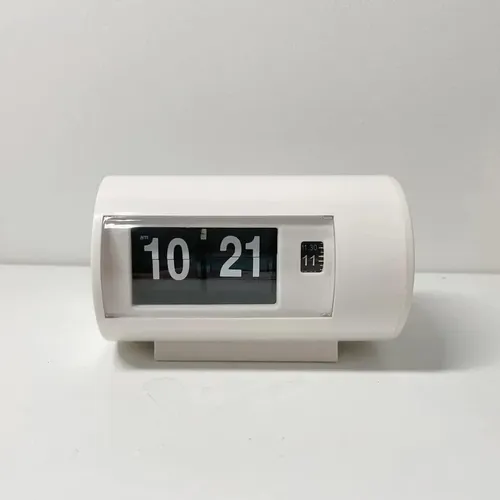 Reloj De Mesa Retro Con Función De Giro - A Pedido Blanco