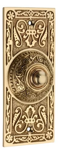 Pulsador Timbre Bronce Victorian Brass - A Pedido_exkarg Bronce