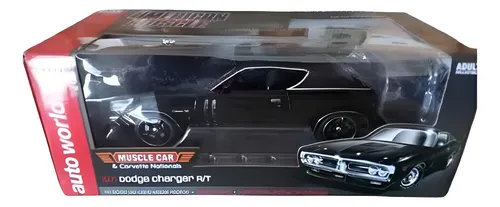 Auto 1971 Dodge Charger R/t Black Tx9 - A Pedido_exkarg Negro
