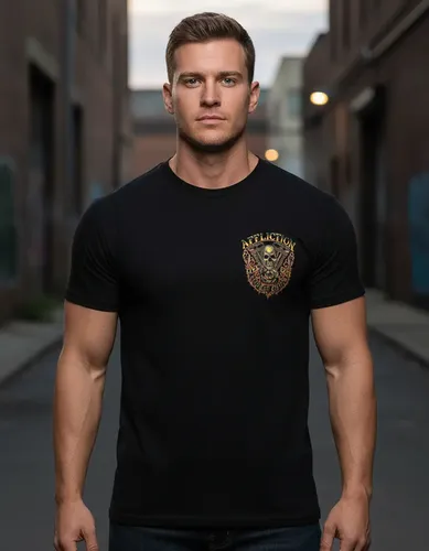 Remera Affliction Thunder Men's - A Pedido_exkarg Negro 38