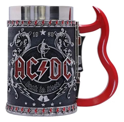 Jarro Tankard Acdc Back In Black - A Pedido_exkarg Ac Dc