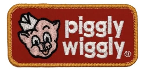 Parche Bordado Piggly Wiggly Grocery - A Pedido_exkarg Rojo