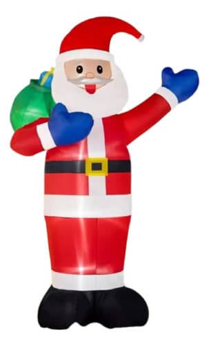 Papa Noel Inflable Gigante - A Pedido_exkarg Rojo