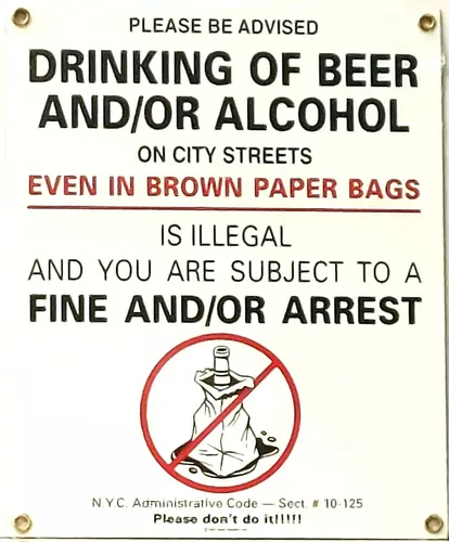 Cartel Ande Rooney No Alcohol Enlozado - A Pedido_exkarg X
