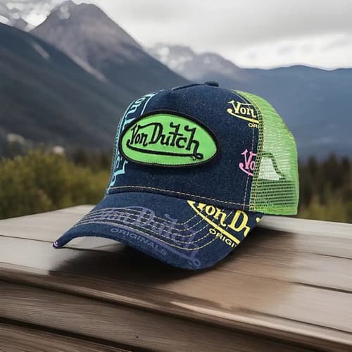 Gorra New Von Dutch Denim - A Pedido_exkarg Azul Xxx