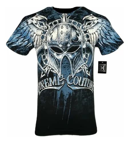 Remera Affliction Dealer Biker Black - A Pedido_exkarg Negro 38