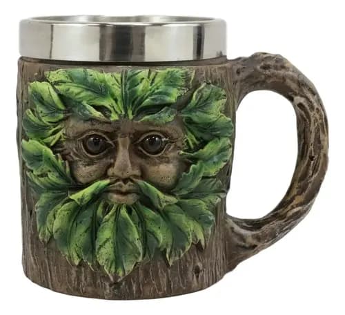 Taza De Cafe Forest Chibi Greenman Drink - A Pedido_exkarg Marrón
