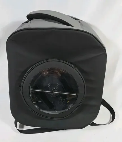 Mochila Con Holograma 3d Y Ventilador Led - A Pedido_exkarg Negro