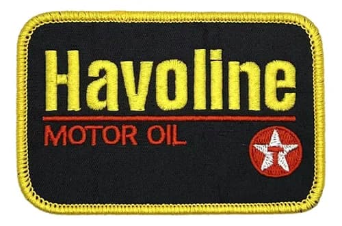 Parche Bordado Havoline Motor Oil - A Pedido_exkarg Negro