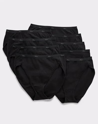 Paquete Bombachas Hanes De Corte Alto - A Pedido_exkarg Negro 90