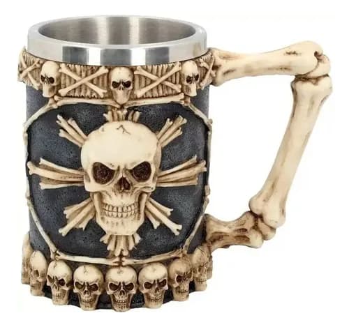 Jarro Tankard Skulls Mug - A Pedido_exkarg X