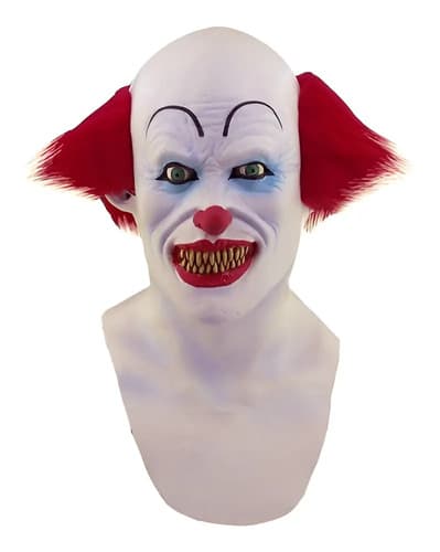 Máscara De Payaso Eso Scary Clown Halloween Ghoulish Blanco