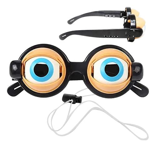 Juego De Broma Gafas Divertidas - A Pedido_exkarg Negro