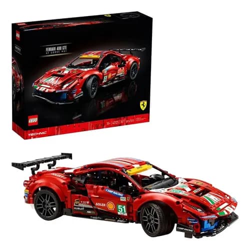 Lego Technic Ferrari 488 Gte 42125 - Coche De Carreras 1677