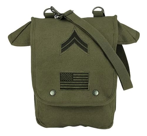 Morral Olive Military Heavyweight - A Pedido_exkarg Verde