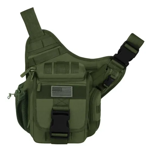 Morral East West Usa Hiking Olive - A Pedido_exkarg Verde Liso