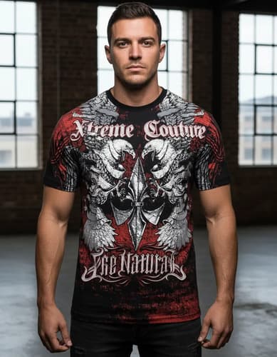 Remera Affliction Men's T-shirt Osiris - A Pedido_exkarg Rojo M