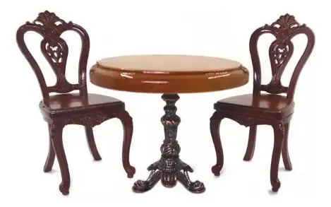 Set Mesa Y 2 Sillas Casa De Muñecas - A Pedido_exkarg