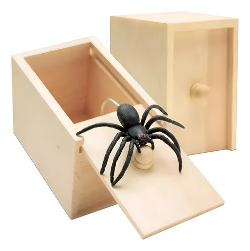 Araña Chasco En Caja - A Pedido_exkarg Negro
