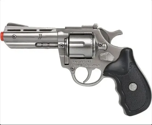 Revolver Cebita Police Detective 357 Metal - A Pedido Plateado
