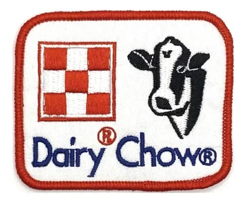 Parche Bordado Dairy Cow Purina - A Pedido_exkarg Blanco