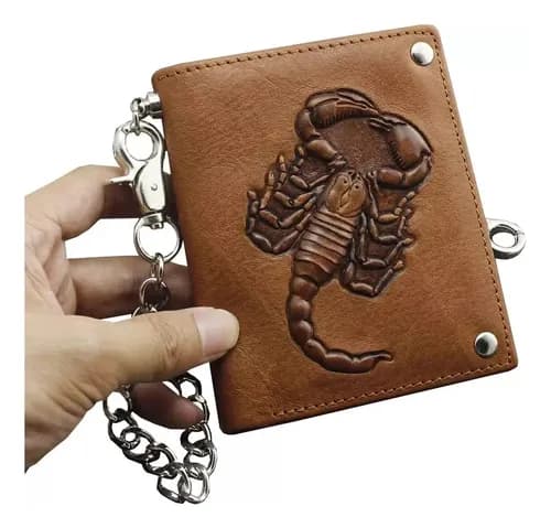 Billetera Scorpion Mens Biker - A Pedido_exkarg Marrón
