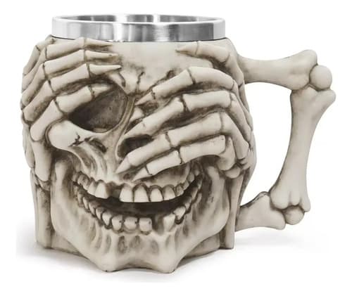 Taza Calavera Gothica - A Pedido_exkarg Piel